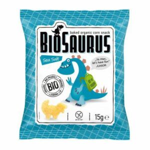 Chrupki kukurydziane z solą morską Bio 15 g  małe BioSaurus