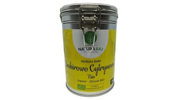 Herbata biała „Imbirowo-Cytrynowa” 90 g BIO, NaturaRaj