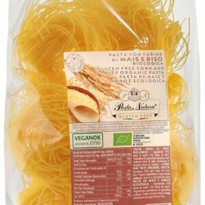 Makaron (kukurydziano-ryżowy) Spaghettibezglutenowy BIO 250 g PASTA NATURA