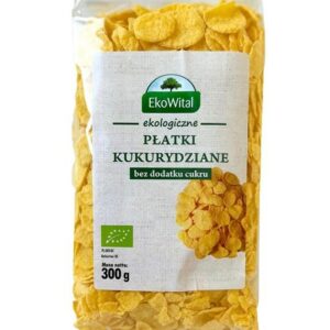 Płatki kukurydziane bez dodatku cukruBIO 300 g Eko-Wital
