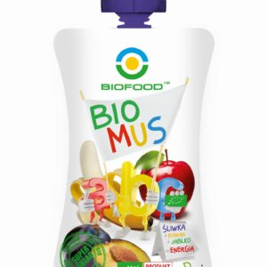 Prywatne: Mus śliwka+banan+jabłko  90 g BIOBioFood