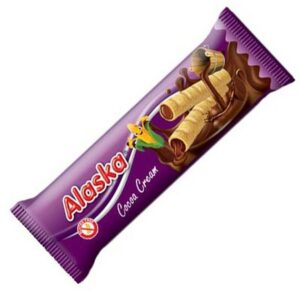 Rurki kukur. nadziewane kakaowe BEZGL.18 g ALASKA