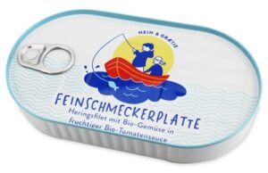Śledź MSC filety w BIO sosie pomidorowymz warzywami 200 g HEIN i GRAETJE (SYWAN)