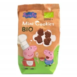 Mini ciastka kakaowe dla dzieci ŚWINKA PEPPA BIO 100g, termin przyd.30.04.2026
