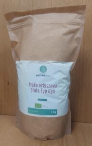 Mąka orkiszowa biała Typ 630 g, 1 kg Bio NaturaRaj