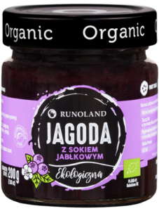 Słodka przekąska Jagoda BIO 200 g RUNOLAND