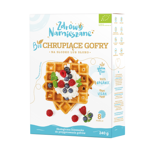 Chrupiące GOFRY na słodko lub słono BIObezgl. 240 g ZDROWO NAMIESZANE