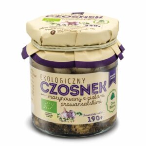 Czosnek marynowany z prowansalskąEKO 190 g DARY NATURY