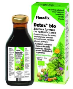 Detox w płtynie bezglutenowy BIO 250 ml SALUS (FLORADIX)