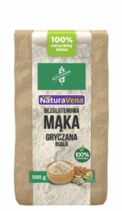 Mąka gryczana biała bezglutenowa 500g NATURAVENA