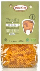 Makaron (kukurydziany) świderki fusilli bezglutenowy BIO 250 g DALLA COSTA