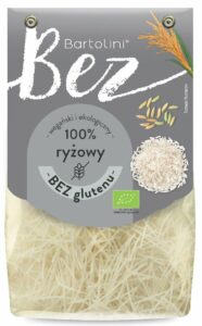 Makaron (ryżowy) krajanka bezglutenowy Bio 250 g BARTOLINI