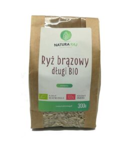 Ryż brązowy długi 300 g Bio NaturaRaj / op. 7 szt,
