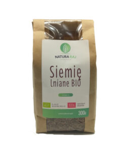 Siemię lniane brązowe 300g Bio NaturaRaj/op. 7 szt.