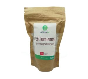Sól kamienna spożywcza 300 g, gruboziarnista, biała,(Polska) NaturaRaj/op. 10szt.