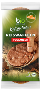 Wafle ryżowe z mleczną czekoladą bezglutenowe BIO 100 g BIO ZENTRALE