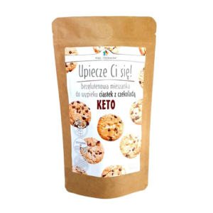 Mieszanka do wypieku ciastek z czekol. bez dodatku cukrów bezglutenowa KETO 365 g PIĘĆ PRZEMIAN