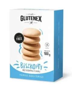 Biszkopty bez dodatku cukrów bezglutenowe 100  g GLUTENEX