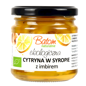 Cytryna z imbirem w syropie BIO 220 g (90 g) BATOM