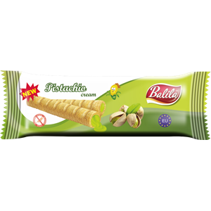Rurki kukurydziane z kremem o smaku pistacjowym bezglutenowe 18 g BALILA
