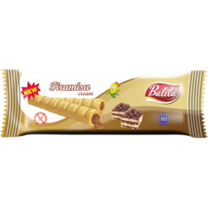 Rurki kukurydziane z kremem o smaku tiramisu bezglutenowe 18 g BALILA