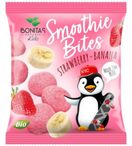 Liofilizowana przekąska truskawka-banan-jogurt BIO 10g