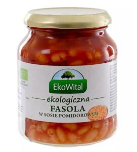 Fasola biała w sosie pomidorowym BIO 360G EKOWITAL, Termin przyd. 31.12.2026