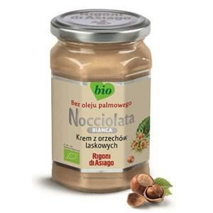 Krem z orzechów laskowych biały bezglutenowy BIO 250 g RIGONI DI ASIAGO (NOCCIOLATA)