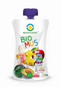 Mus śliwka+banan+jabłko  200 g BIO bezglutenowy BioFood