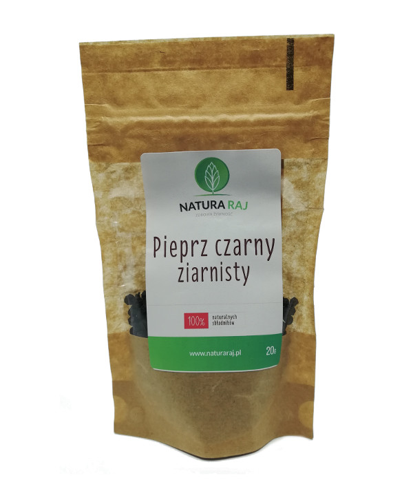 Pieprz czarny ziarnisty 20 g NaturaRaj/op. 20 szt.