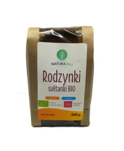 Rodzynki sułtanki 300 g Bio NaturaRaj / op. 7 szt., Termin przydatności 10.12.2026