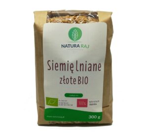 Siemię lniane złote 300 g Bio NaturaRaj / op. 7 szt.,Termin przydatności 30.10.2026